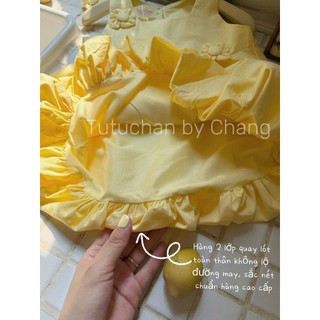 [ Tutuchan - Váy bí bông hoa nhỏ ] Váy bí hè thiết kế mẹ và bé - TV015