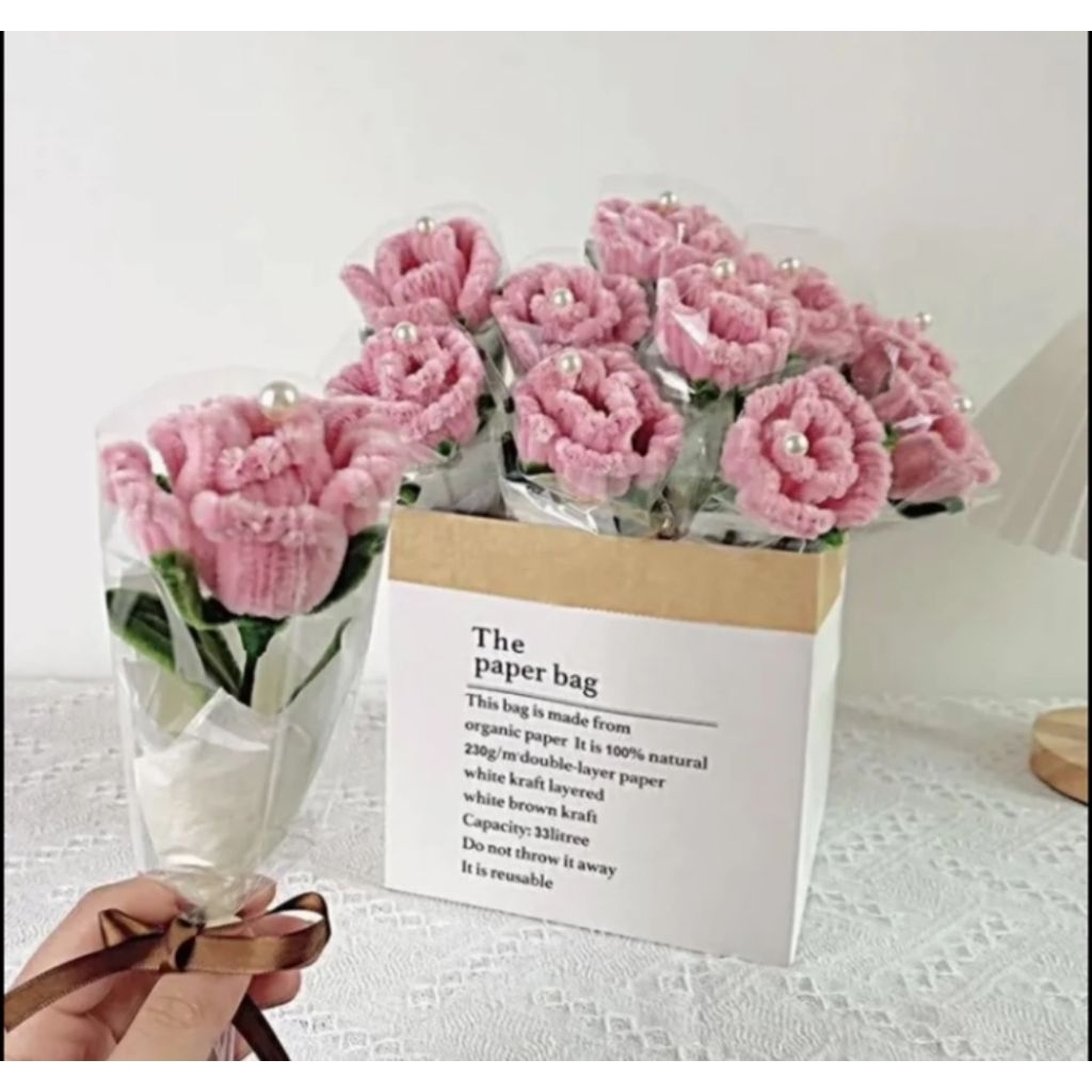 Cành Hoa Hồng Kẽm Nhung Quà Tặng Siêu Đẹp