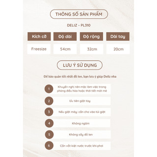 Áo len nữ cổ polo phối viền kẻ ngang tinh tế dáng thanh lịch mặc mùa hè PL310 DELIZ 300G