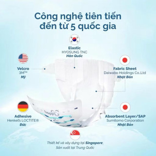 Tã-Bỉm quần/dán Hoppi Airdream siêu mềm mỏng ( đủ size cho bé )