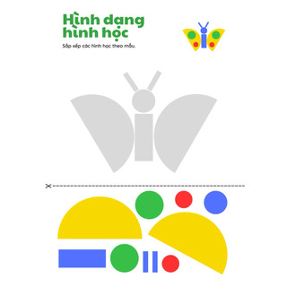 Bộ Học Liệu Xếp Hình Theo Mẫu Montessori – Ghép Hình Từ Hình Học Cơ Bản Cho Bé 3-6 Tuổi