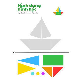Bộ Học Liệu Xếp Hình Theo Mẫu Montessori – Ghép Hình Từ Hình Học Cơ Bản Cho Bé 3-6 Tuổi