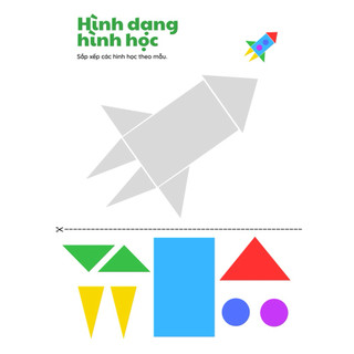 Bộ Học Liệu Xếp Hình Theo Mẫu Montessori – Ghép Hình Từ Hình Học Cơ Bản Cho Bé 3-6 Tuổi