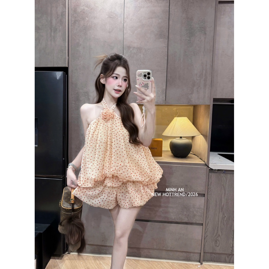 Sét tơ yếm 2 màu sm