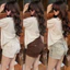 HHCHOU- Quần short thêu túi nắp full màu H00