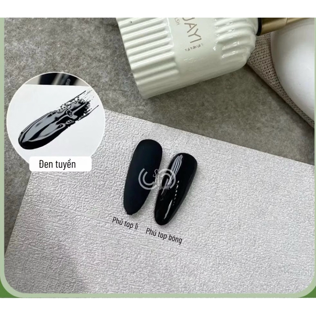 Sơn gel đen - trắng nhà xeijayi sẵn ship ạ
