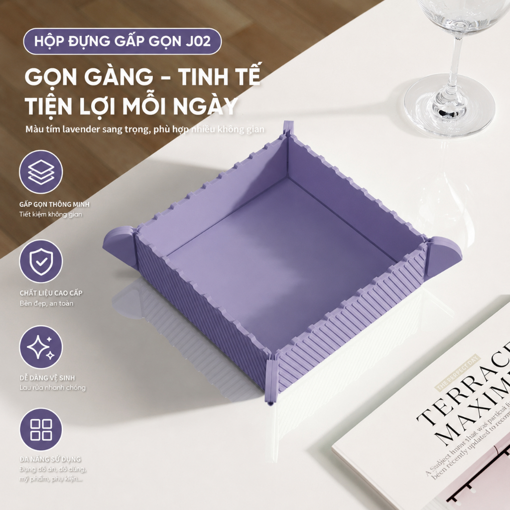 COMBO 3 thảm silicon từ tính LAZO có thể gấp gọn đa năng, thảm lót nồi cách nhiệt và đa năng