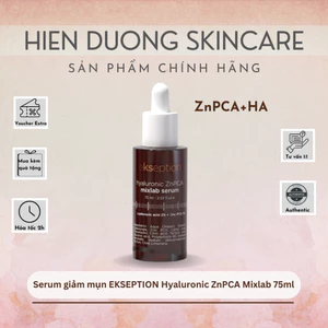 Serum EKSEPTION Hyaluronic ZnPCA Mixlab Serum 75ml | Serum Kẽm giúp giảm mụn, kiểm soát nhờn