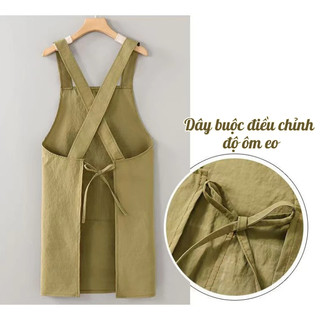 Tạp Dề Chống Thấm Cao Cấp, Thiết Kế Thoải Mái Không Bám Bẩn, Có Túi Lớn Dùng Cho Nấu Ăn & Dịch Vụ Tiện Lợi Bền Đẹp