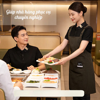 Tạp Dề Chống Thấm Cao Cấp, Thiết Kế Thoải Mái Không Bám Bẩn, Có Túi Lớn Dùng Cho Nấu Ăn & Dịch Vụ Tiện Lợi Bền Đẹp
