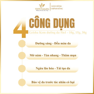 Kem Dưỡng trắng, Ngừa nám, Giảm thâm mụn, Ngừa lão hóa da Vip Geisha