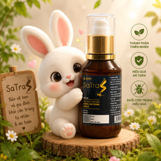 Hợp Chất Tinh Dầu Chống Côn Trùng SaTras - Đuổi mọi loại côn trùng, An toàn cho bé và mẹ