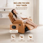 Ghế Sofa Bọc Da PU Cao Cấp Ghế Sofa Đơn Văn Phòng Bọc Da Cao Cấp, Giường Sofa Gấp Gọn Thông Minh Thư — ảnh 7