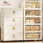 STON Tủ Nhựa Đựng Đồ Gấp Gọn Tủ Bếp Đa Năng Có Bánh Xe Tủ Quần Áo Chống Bụi Côn Trùng Kệ Đựng Đồ Đựng Quần Áo Đồ Chơi