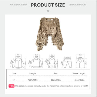 Áo len móc ren cổ điển dành cho nữ, tay cánh dơi, có tua rua, dáng rộng, tay dài, kiểu áo croptop.