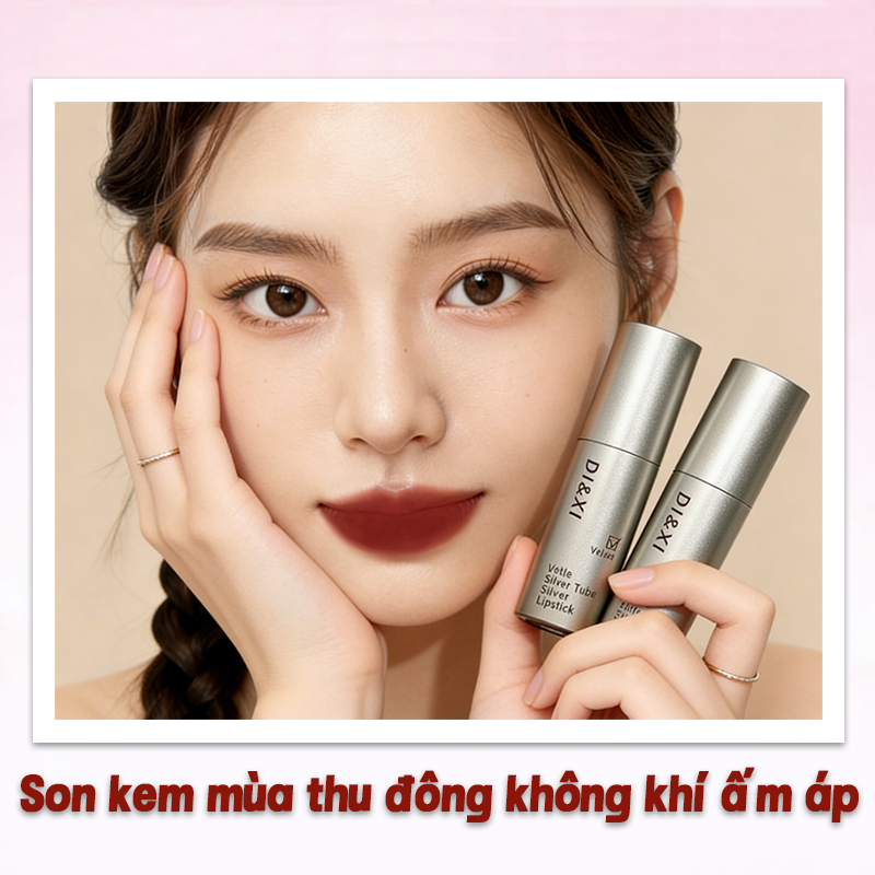 Son Lì Giá Rẻ Chất Lượng Cao – màu chuẩn, bền màu, hiệu ứng mịn lì như nhung, làm mờ rãnh môi, căng mọng