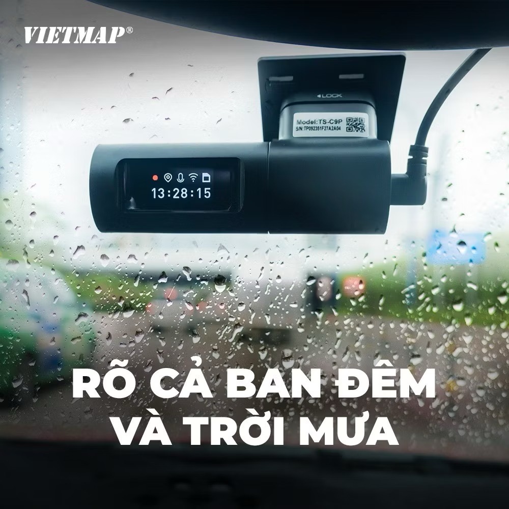 [HCM] Camera Hành Trình VIETMAP TS-C9P, Độ Phân Giải 2K Tích Hợp GPS