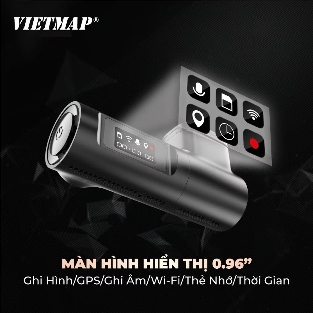 [HCM] Camera Hành Trình VIETMAP TS-C9P, Độ Phân Giải 2K Tích Hợp GPS