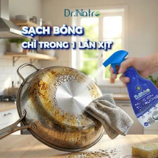 Siêu Tẩy Đa Năng Dr.Natro Làm Sạch Mọi Bề Mặt, Khử Khuẩn 500ml Tẩy Dầu Mỡ, An Toàn Da Tay.