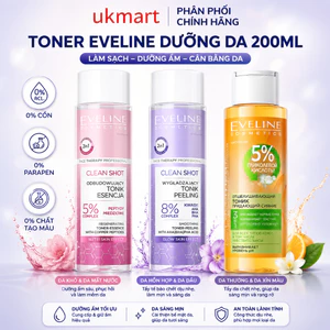 Toner làm da căng bóng, sáng mịn, mờ thâm sạm Eveline 5% Glycolic acid