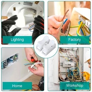 Đầu Nối Nhanh Dây Điện CH-2 2P – Cút Nối Dây Điện An Toàn, Đấu Nối Không Cần Băng Keo, Tiện Lợ