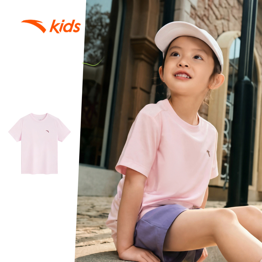 Anta Kids Áo Thun Thể Thao Trẻ Em Thoáng Mát Khô Nhanh A726B5101