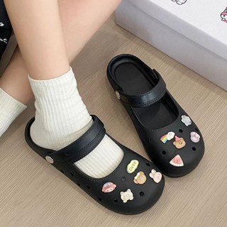 Giày mary-jane kiểu dáng búp bê nữ có quai hậu kèm charm Pizza dễ thương CS-281 Mita
