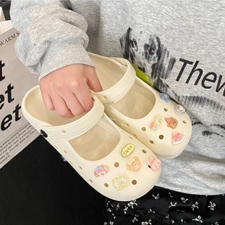 Giày mary-jane kiểu dáng búp bê nữ có quai hậu kèm charm Pizza dễ thương CS-281 Mita