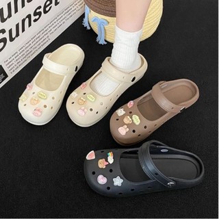 Giày mary-jane kiểu dáng búp bê nữ có quai hậu kèm charm Pizza dễ thương CS-281 Mita