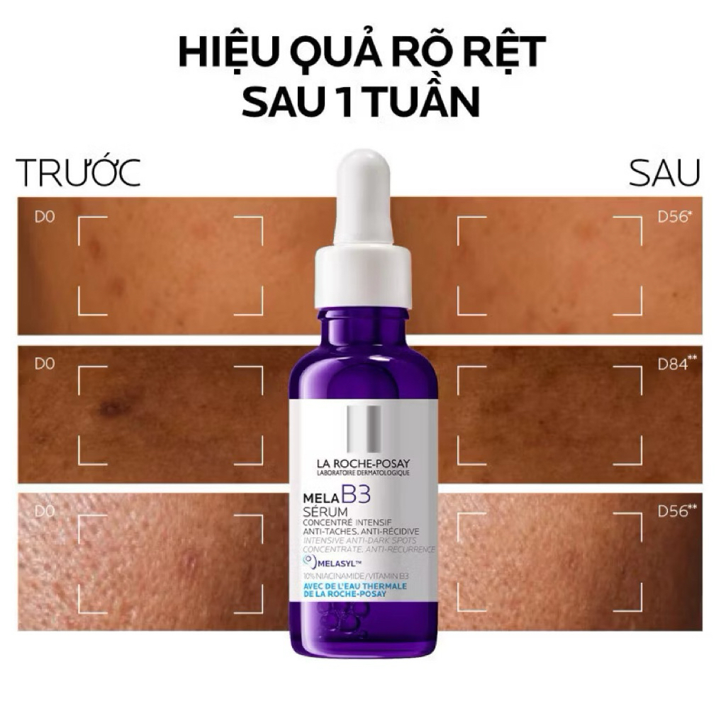 Combo La Roche-Posay Mela B3 Serum + Cicaplast Baume B5+ – Giảm Thâm, Phục Hồi, Làm Dịu Da