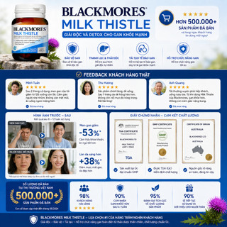 Viên uống hỗ trợ bảo vệ và phục hồi tế bào gan Blackmores Milk Thistle lọ 42 Viên