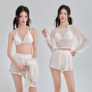 Bikini Nữ KiểU HàN MớI ThiếT Kế LướI Mờ ẢO VảI MềM ChốNg NắNg Style GợI đồ đI BiểN Bikini Bigzize