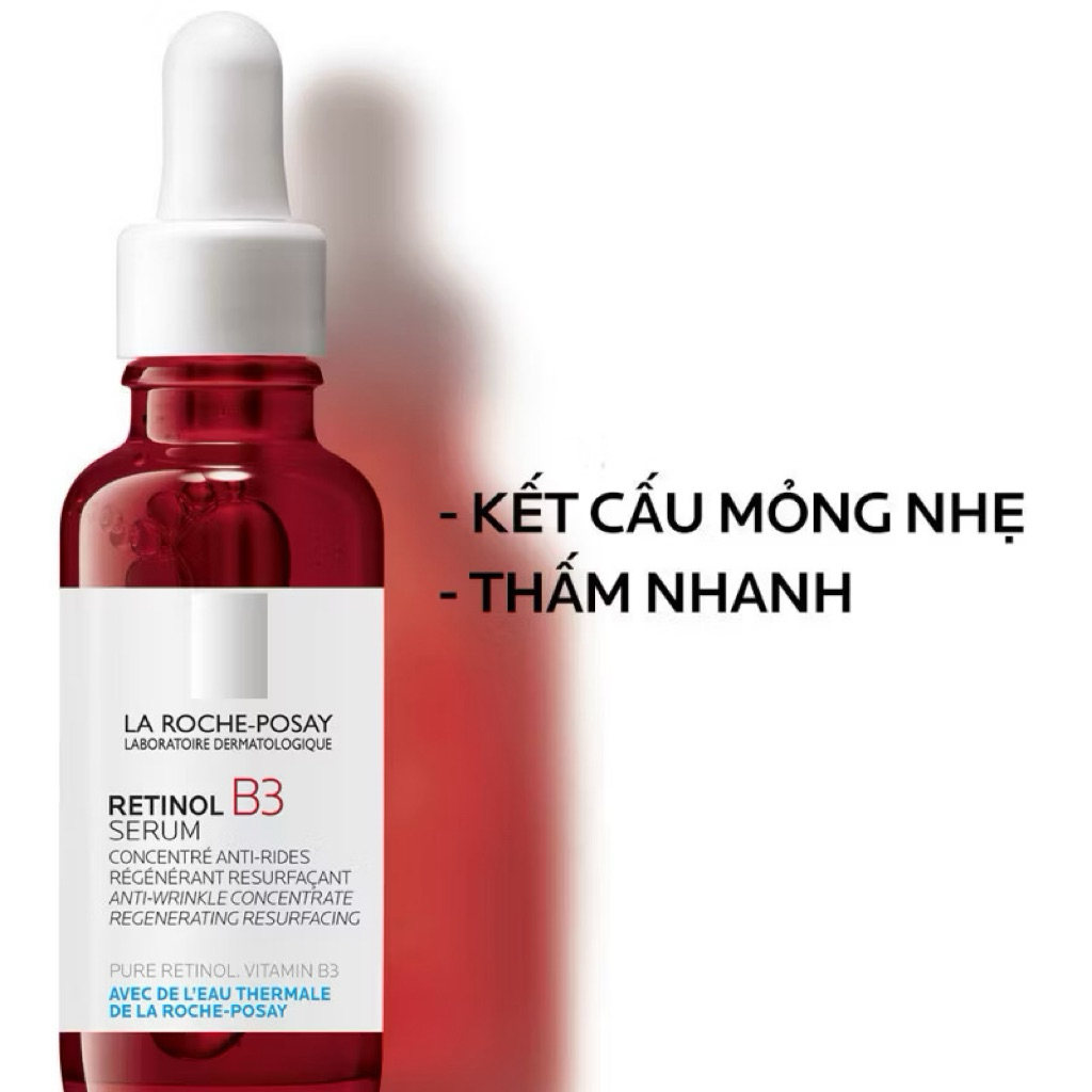 Serum Retinol B3 La Roche-Posay Chính Hãng 30ml – Hỗ Trợ Giảm Nhăn, Mờ Thâm, Tái Tạo Da
