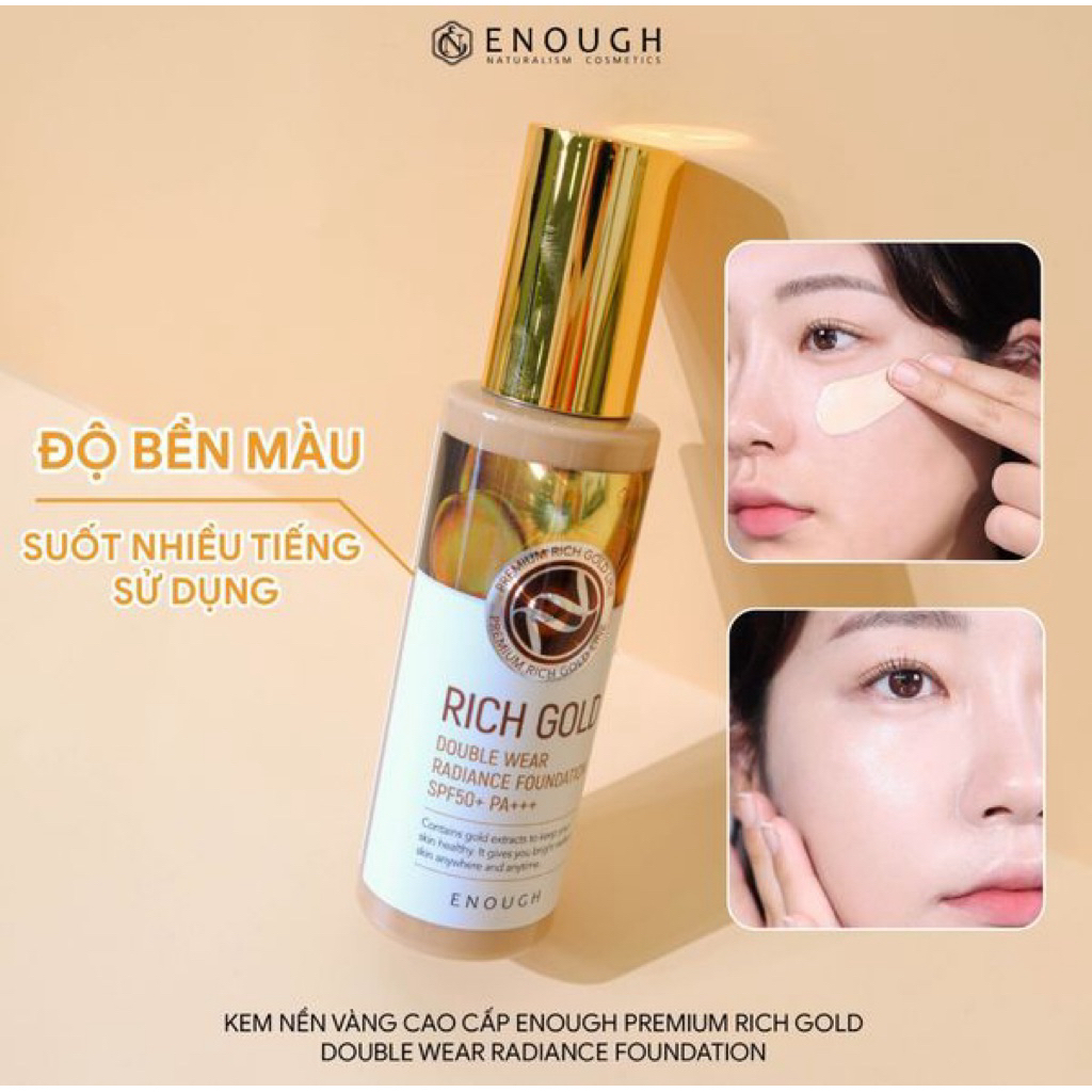 [Mẫu mới] Kem nền Colagen Rich gold che khuyết điểm cực tốt, giá bình dân, lượng kem rất nhiều