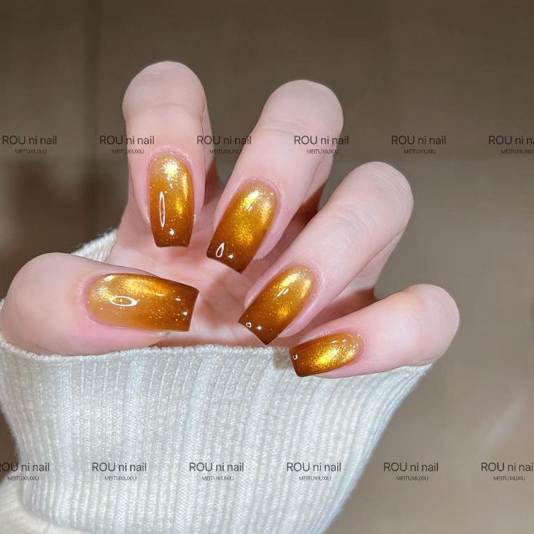 ROU ni Sơn Gel Móng Mới Xuân Đông 8 Màu Trending Maillard Cat's Eye nail 8 Colors hot trend