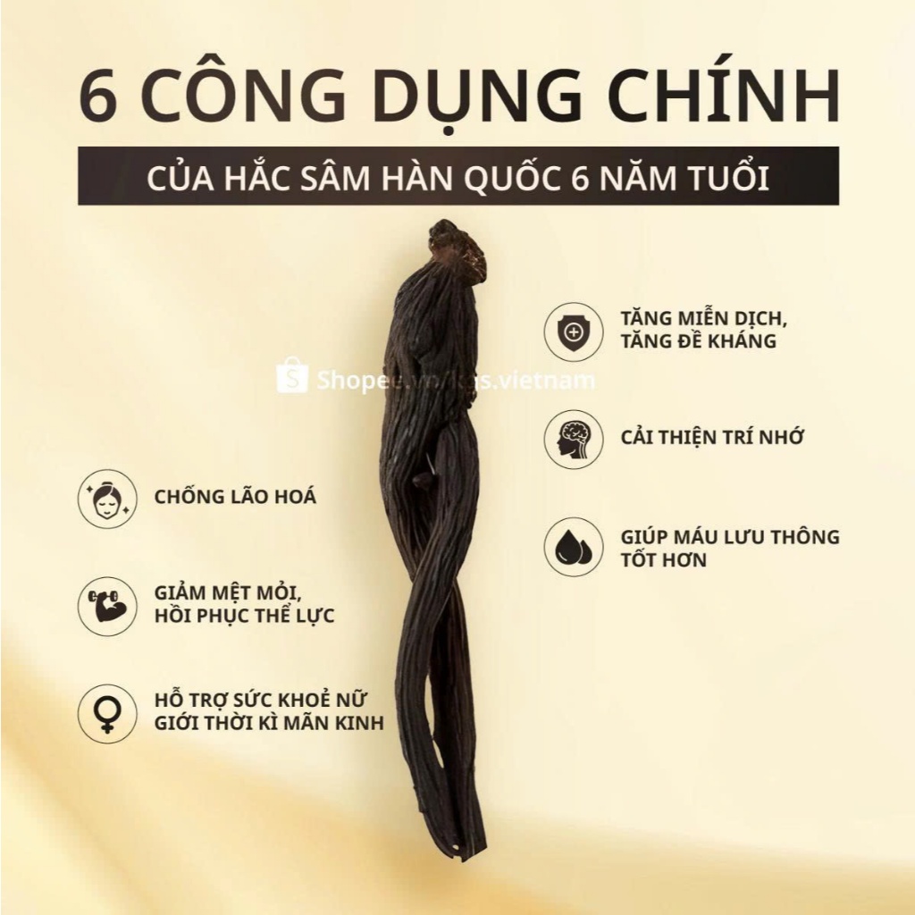 Nước Hồng Sâm Hàn Quốc KGS Tonic Gold – Hồng Sâm 6 Năm Bổ Sung Vitamin C, B3 - hộp 10 gói/ 60 gói