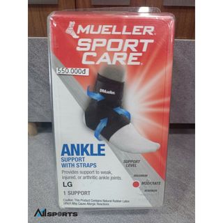BĂNG MẮC CÁ HỖ TRỢ CÓ DÂY ĐAI HIỆU Mueller Ankle Support With Straps - ML.965 (1 chiếc/ hộp)