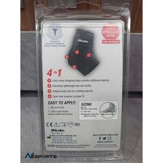 BĂNG MẮC CÁ HỖ TRỢ CÓ DÂY ĐAI HIỆU Mueller Ankle Support With Straps - ML.965 (1 chiếc/ hộp)