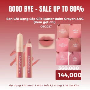 Son Chì Dạng Sáp Clio Butter Balm Crayon Kem dưỡng bơ Crayon + Sharpner