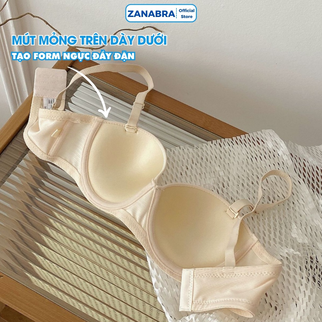 [ Deal Shock ] Áo ngực nữ có gọng nâng ngực tạo khe tôn dáng V1 Áo lót nữ chất cotton mềm mại mút mỏng ZANABRA A824