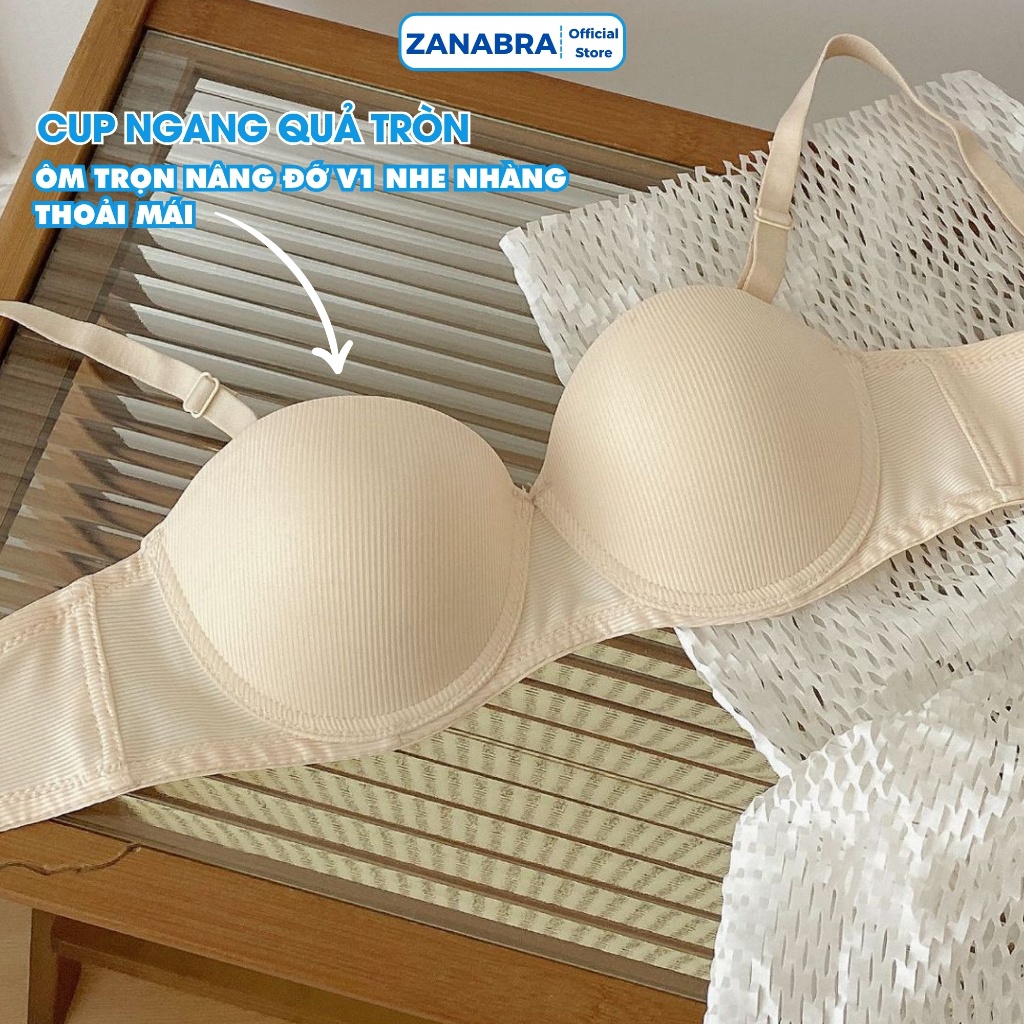 [ Deal Shock ] Áo ngực nữ có gọng nâng ngực tạo khe tôn dáng V1 Áo lót nữ chất cotton mềm mại mút mỏng ZANABRA A824