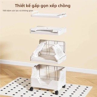 Xe Đẩy Nhựa Nhiều Tầng Bánh Xe 360° Dễ Lắp – Kệ Đựng Đồ Văn Phòng & Gia Đình