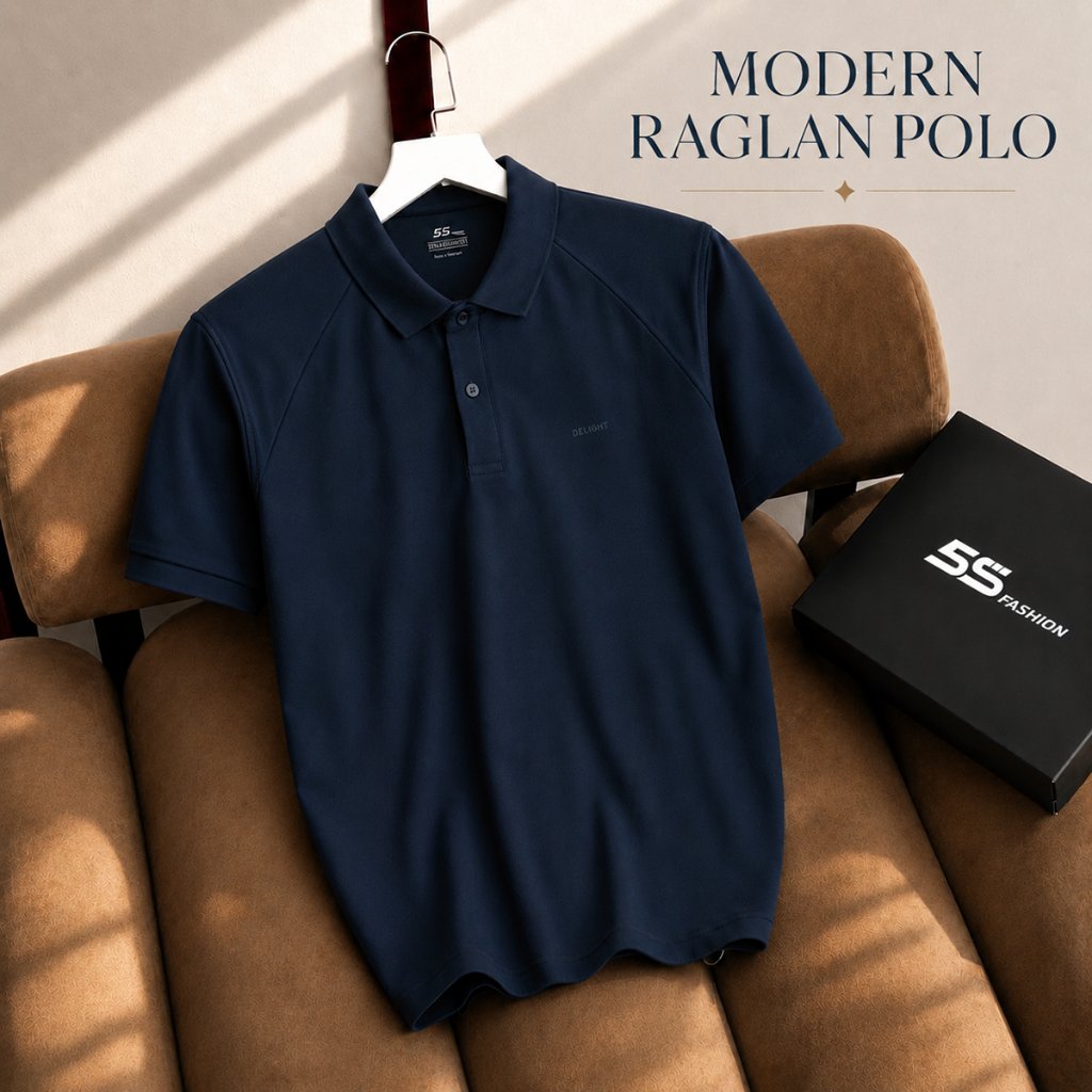 Áo Polo Nam MODERN RAGLAN 5S FASHION Mùa Hè, Mềm Mát, Lịch Lãm, Sang Trọng M0APC26100