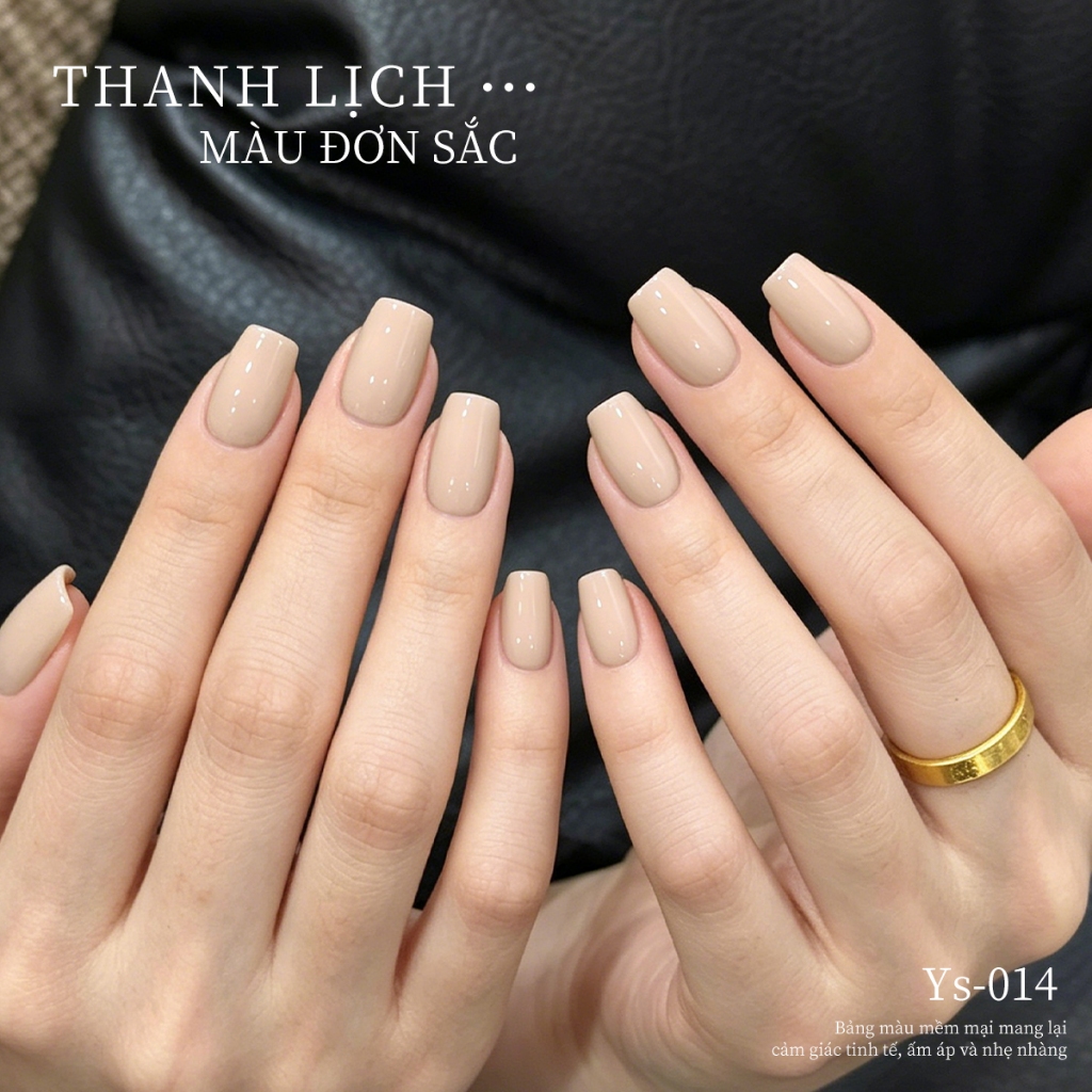 XEIJAYI 10ml - Sơn gel móng tay màu trà sữa nude. Độ bão hòa thấp, thích hợp cho các tiệm nail.