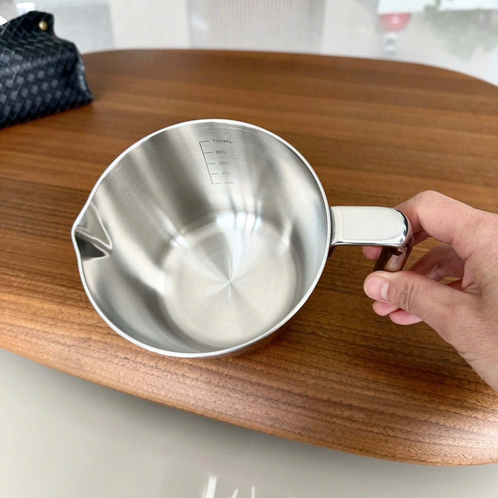 Ca Đong Rót Inox 18/10 Có Vạch Chia Chockmen Ca Đun Nấu 700ml C817