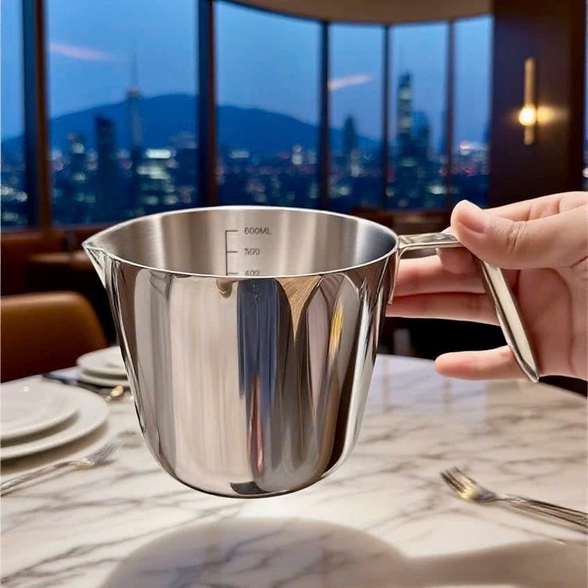 Ca Đong Rót Inox 18/10 Có Vạch Chia Chockmen Ca Đun Nấu 700ml C817