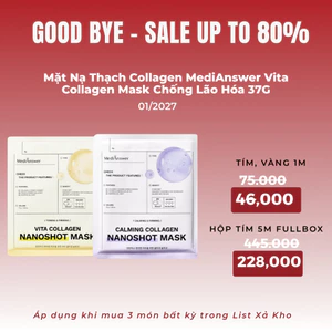 Mặt Nạ Thạch Chống Lão Hóa Collagen//Nanoshot MEDIANSWER Mask 37g/1pcs