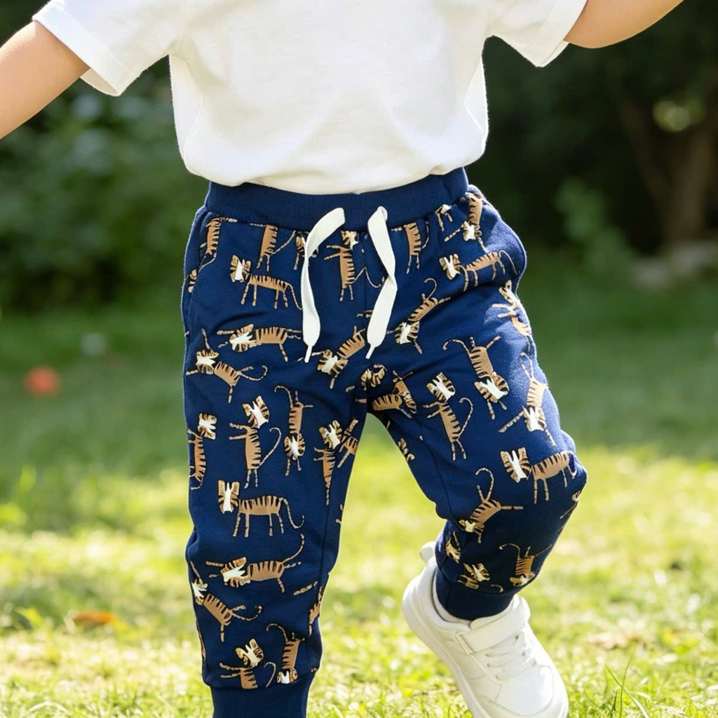 Quần Nỉ Dài Bé Trai Thu Đông Nhiều Mẫu L035 Size 1-9Y (11-35kg) – Quần Dài Trẻ Em Ấm Áp
