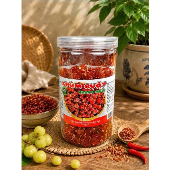 Chùm ruột sấy chanh muối Lon 500gr [FREE SHIP] TỪ ĐƠN 50K, [Loại Đặc Biệt] Hàng ngon nhà làm