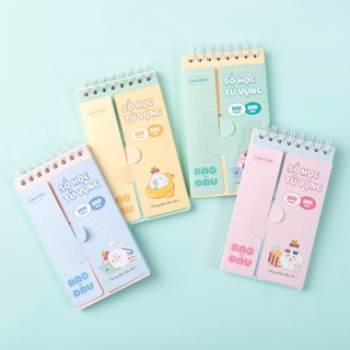 Sổ Tay Học Từ Vựng A7 100GSM 100 Trang Tráng Keo Chống Thấm, Sổ Từ Mới Lò Xo, Sổ Từ Vựng Học Ngôn Ngữ Mới, Sổ Ghi Nhớ